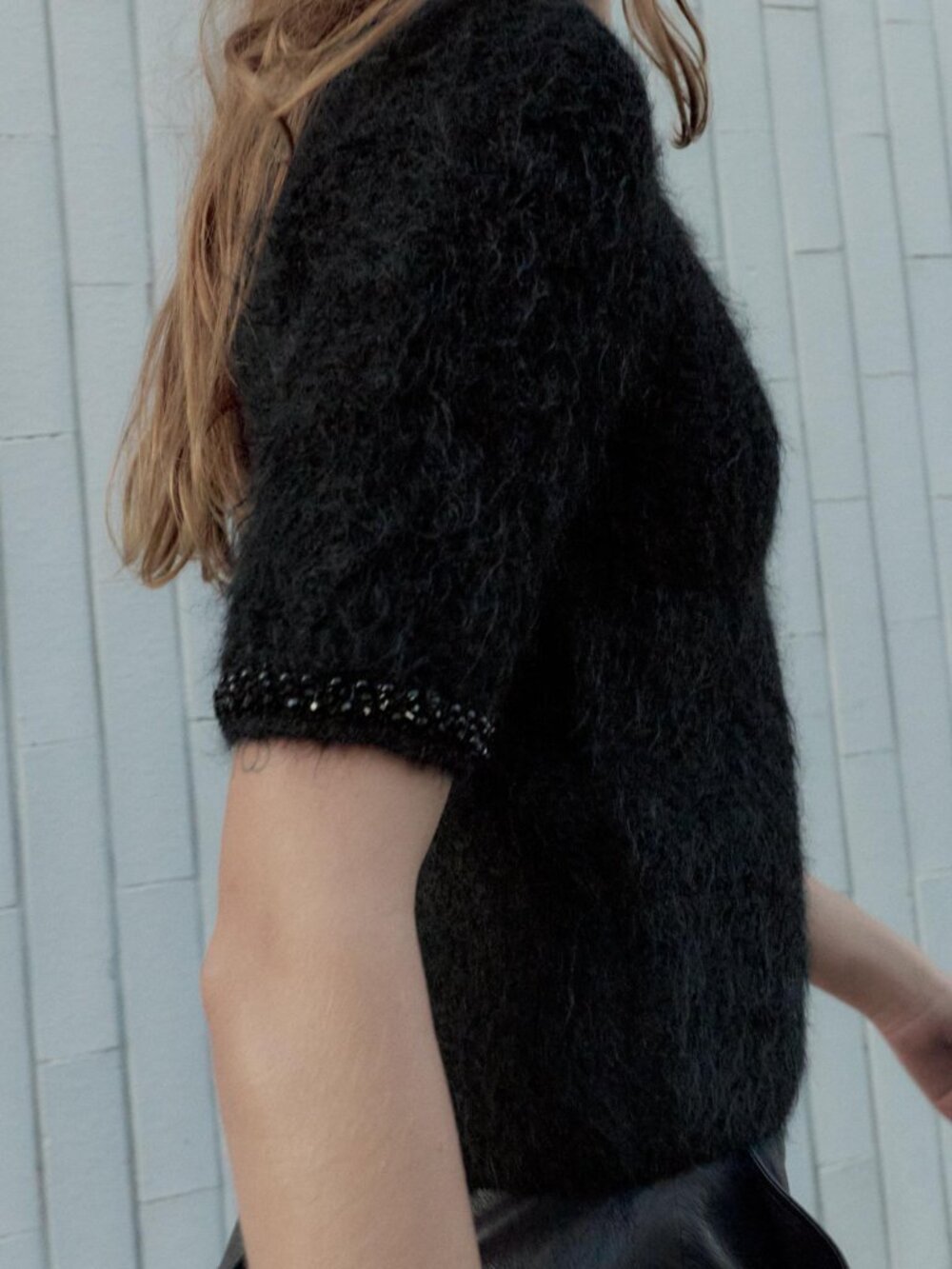 NWT Beaded Jewel Knit Sweater Top - Picture 4 of 5